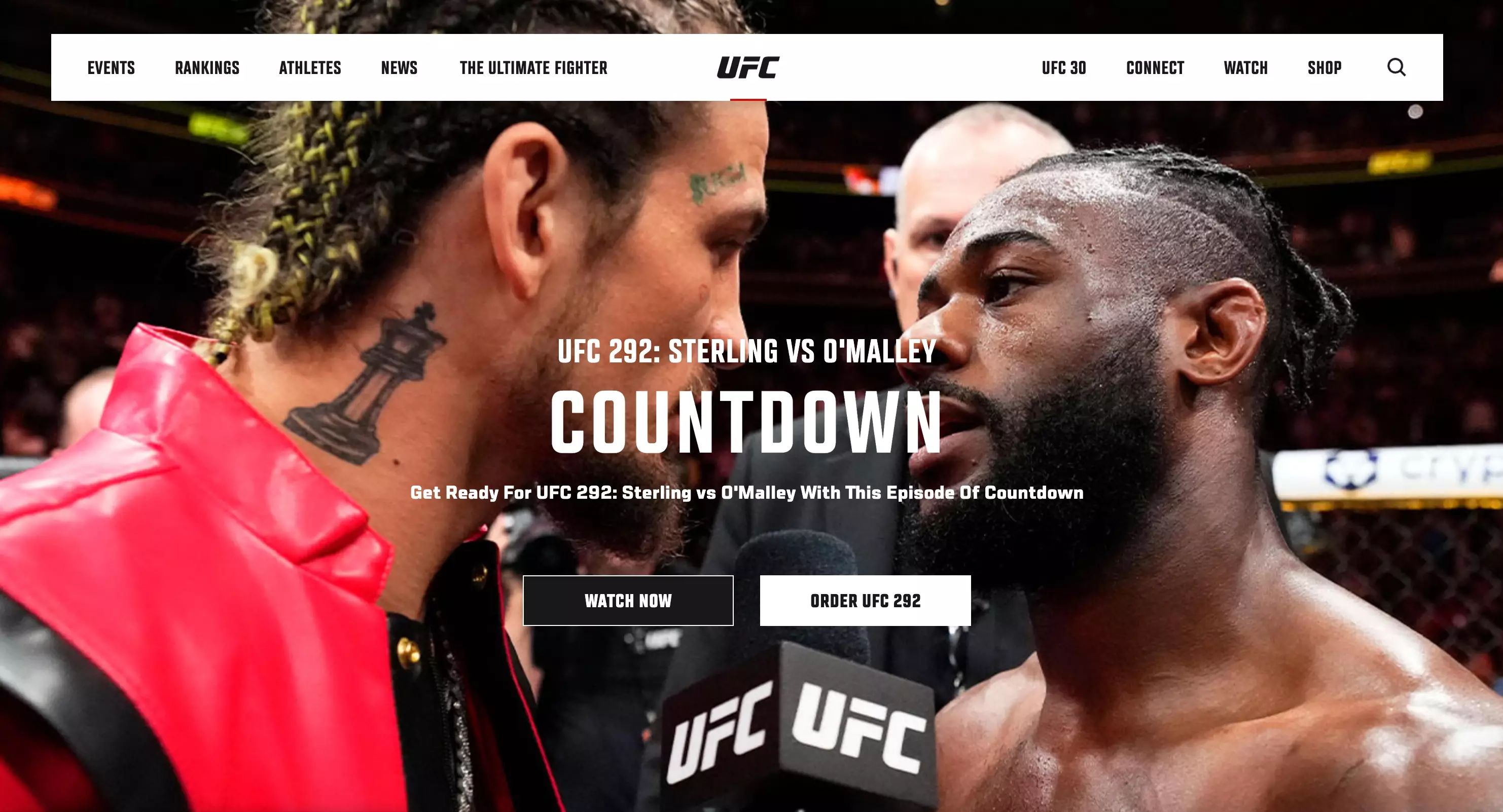 UFC official site