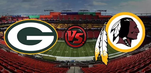 Green Bay Packers vs Washington Redskins Live Stream